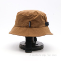 Brown 100% poliestere all'ingrosso cappello da secchio all'ingrosso